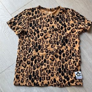 Mini Rodini - animal print t-shirt - size 4/5T